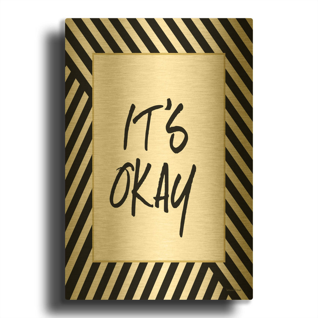 'It' By Lettered & Lined Gold Metal Wall Art