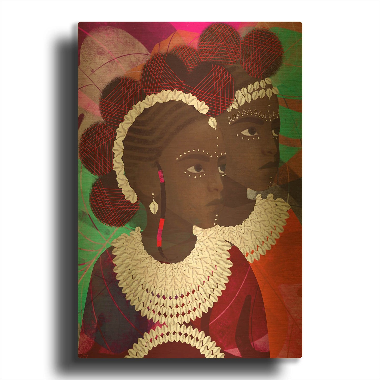 'Gemini' By Erin Robinson Gold Metal Wall Art