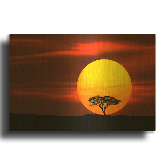 'Circle Of Life' By Bess Hamiti Gold Metal Wall Art