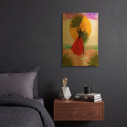 'Martine' By Erin Robinson Gold Metal Wall Art