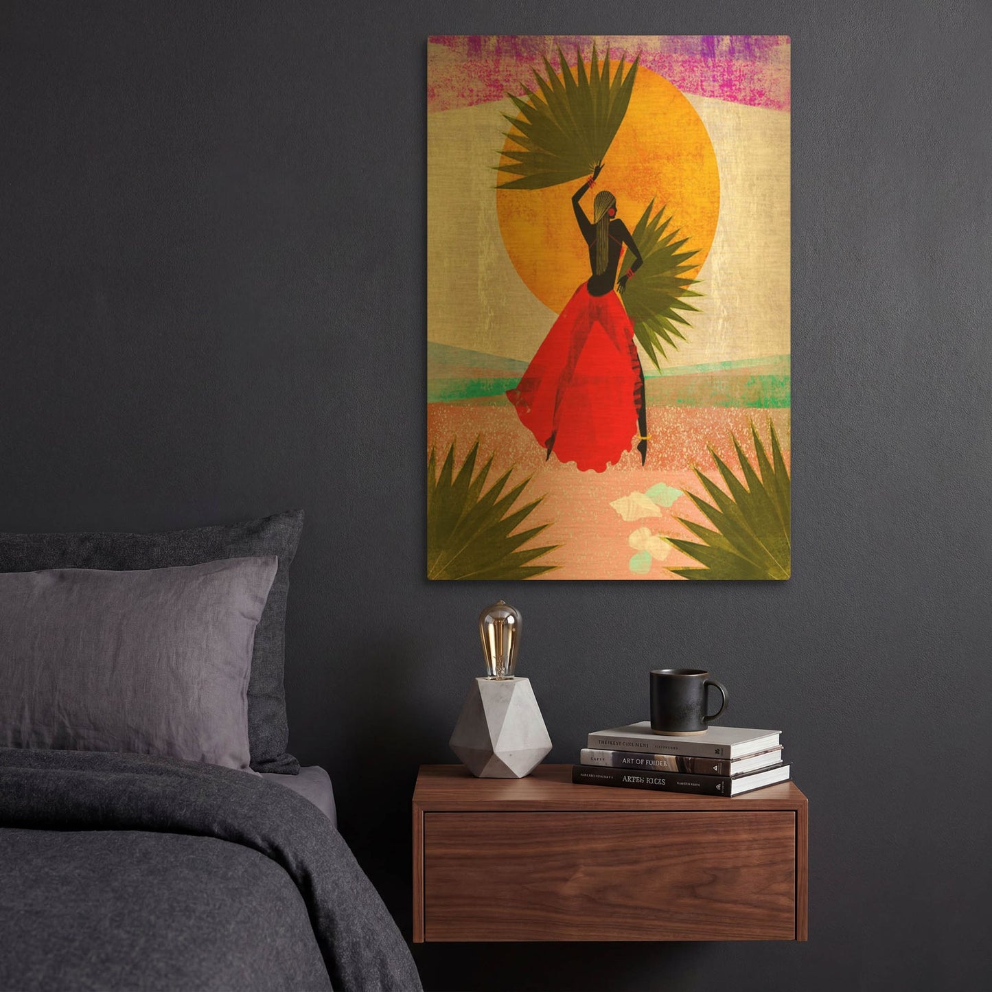 'Martine' By Erin Robinson Gold Metal Wall Art