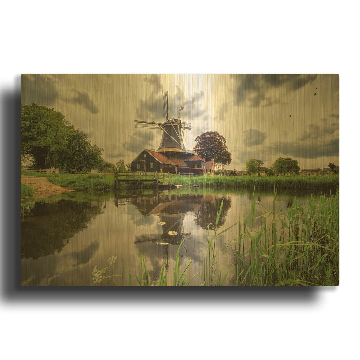 'Beauty in the Sky' By Martin Podt Gold Metal Wall Art