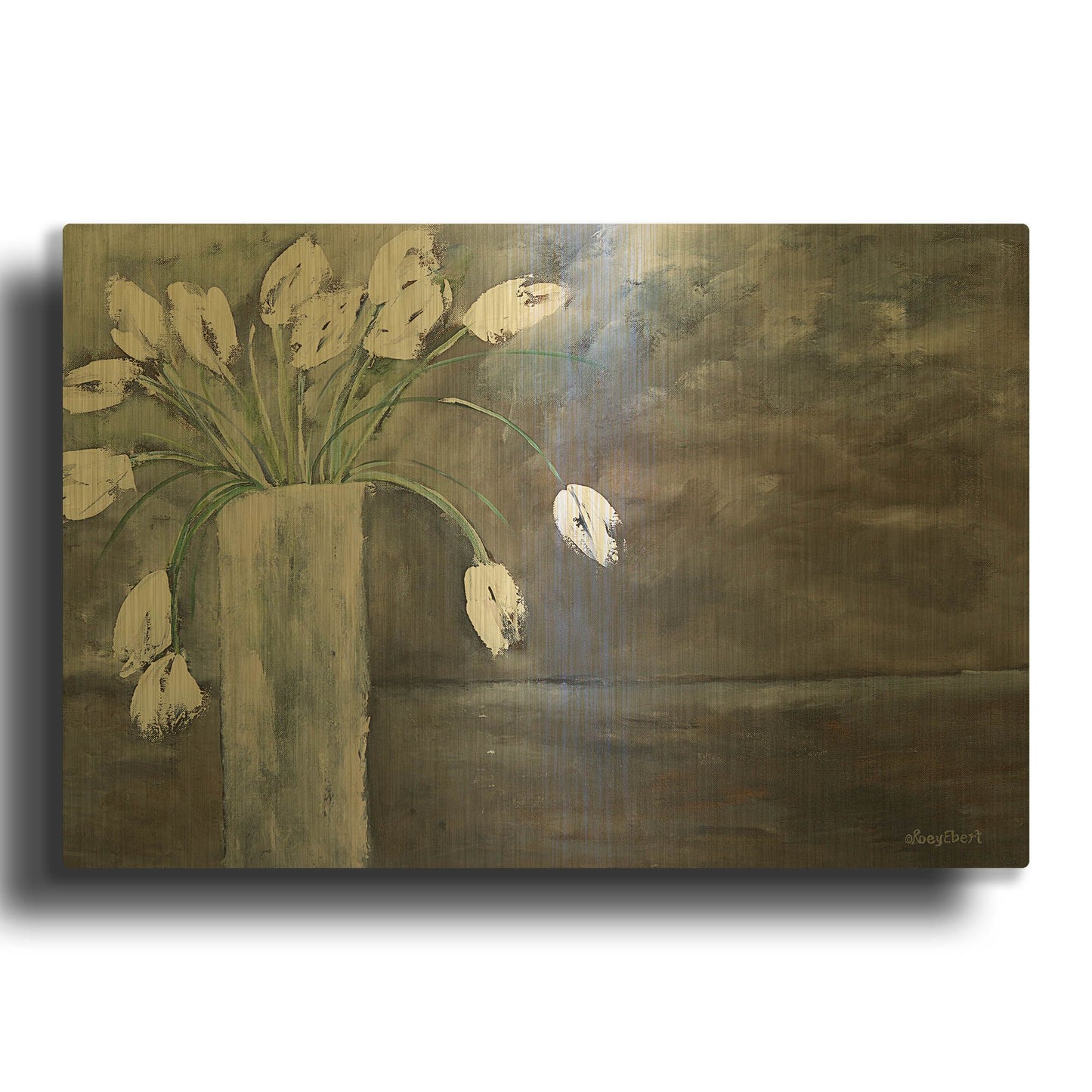 'Dreamy Tulips' By Roey Ebert Gold Metal Wall Art