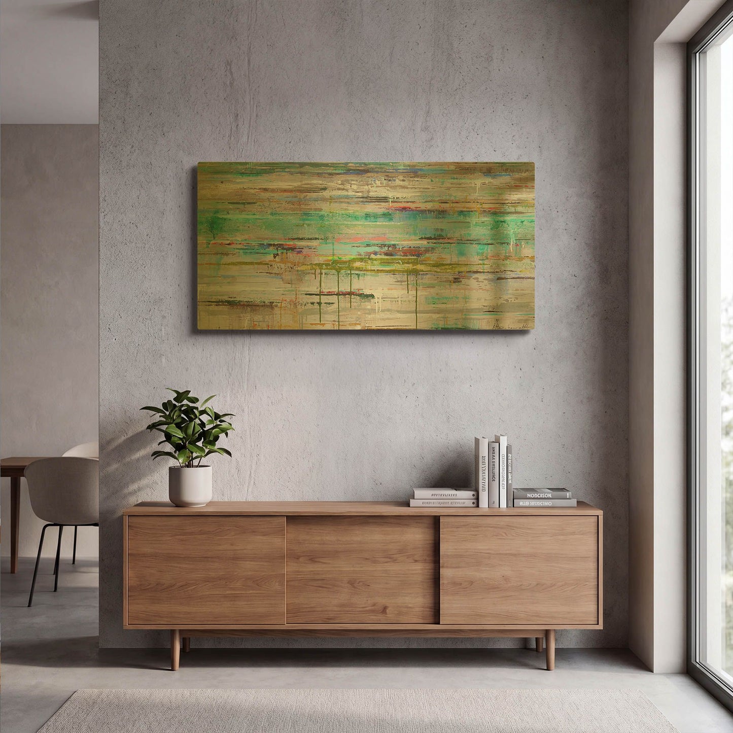 'Miami Reflection' By Ingeborg Herckenrath Gold Metal Wall Art