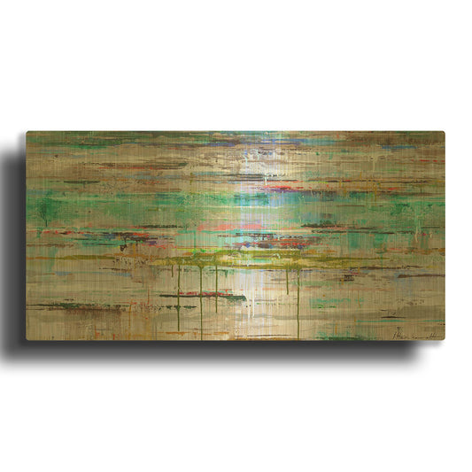'Miami Reflection' By Ingeborg Herckenrath Gold Metal Wall Art