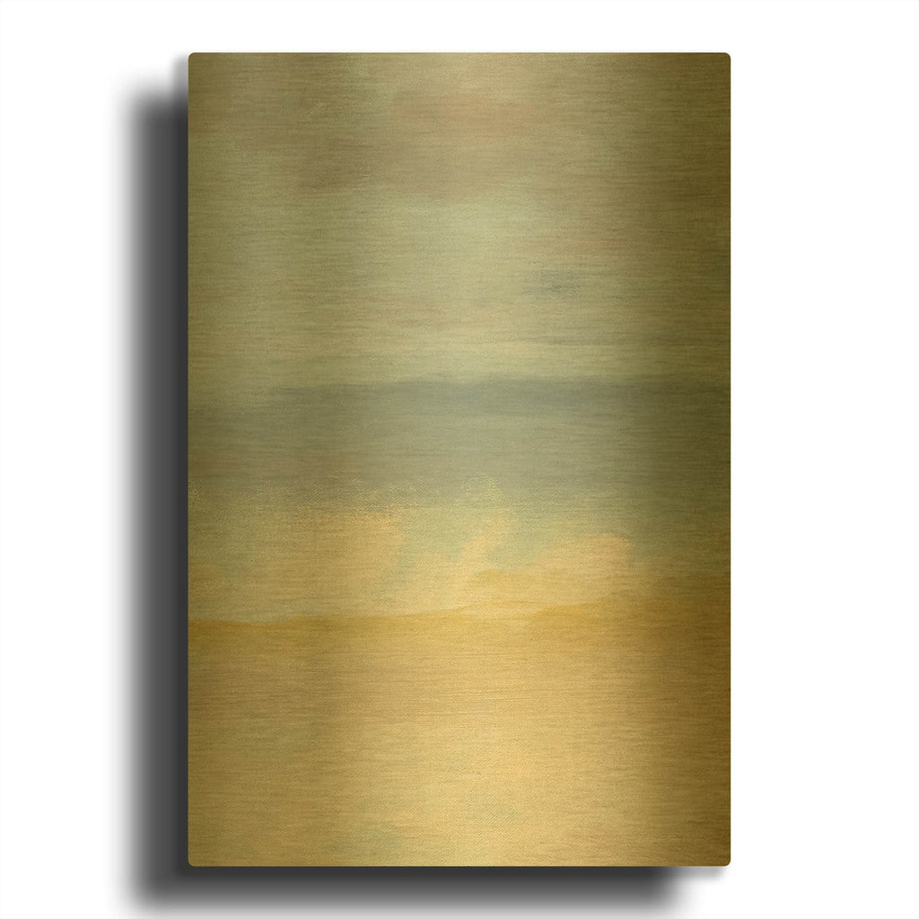 'Sand, Ocean and Sky' By Seven Trees Design Gold Metal Wall Art