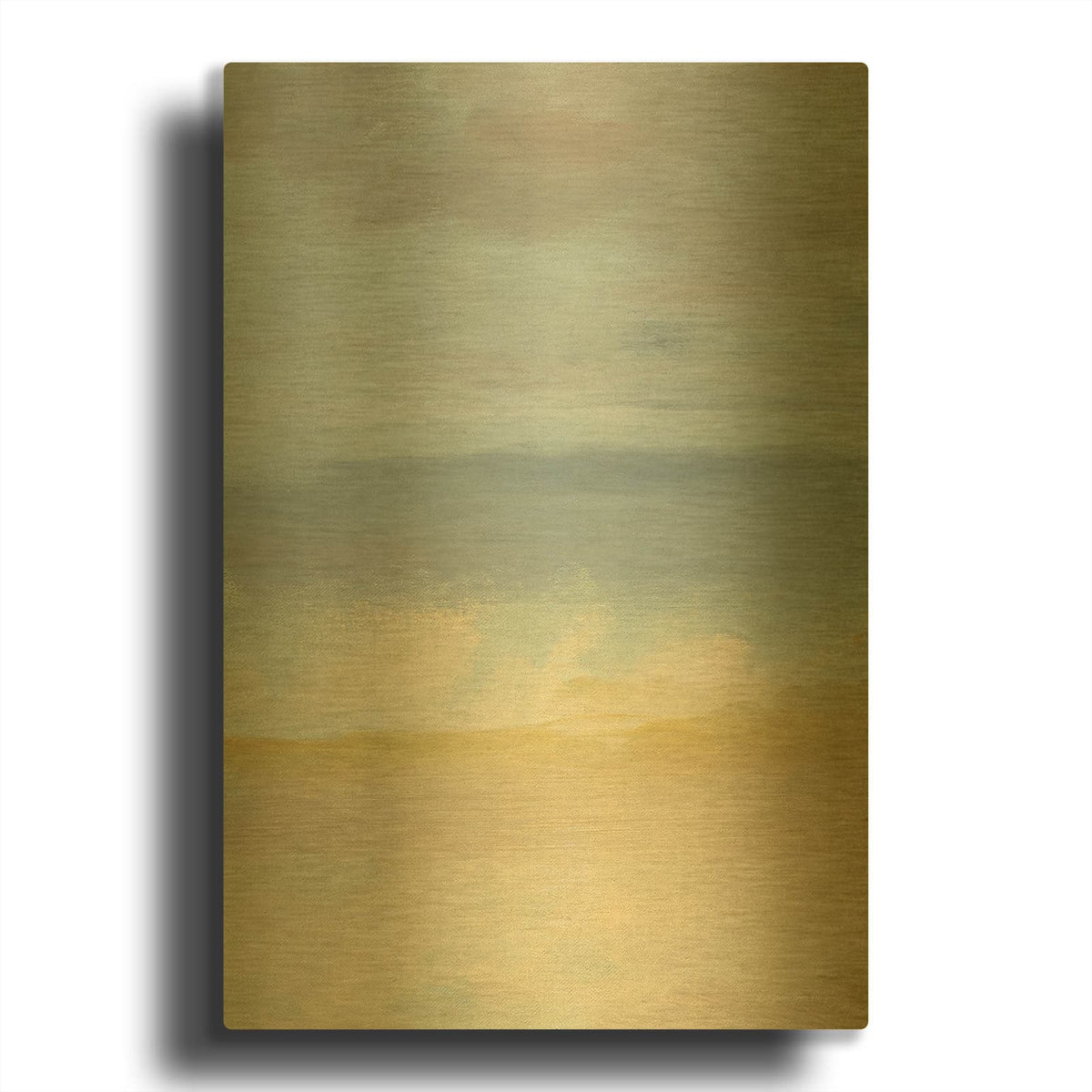 'Sand, Ocean and Sky' By Seven Trees Design Gold Metal Wall Art