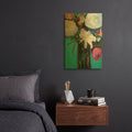 'White Lily' By Jacqueline Brewer Gold Metal Wall Art