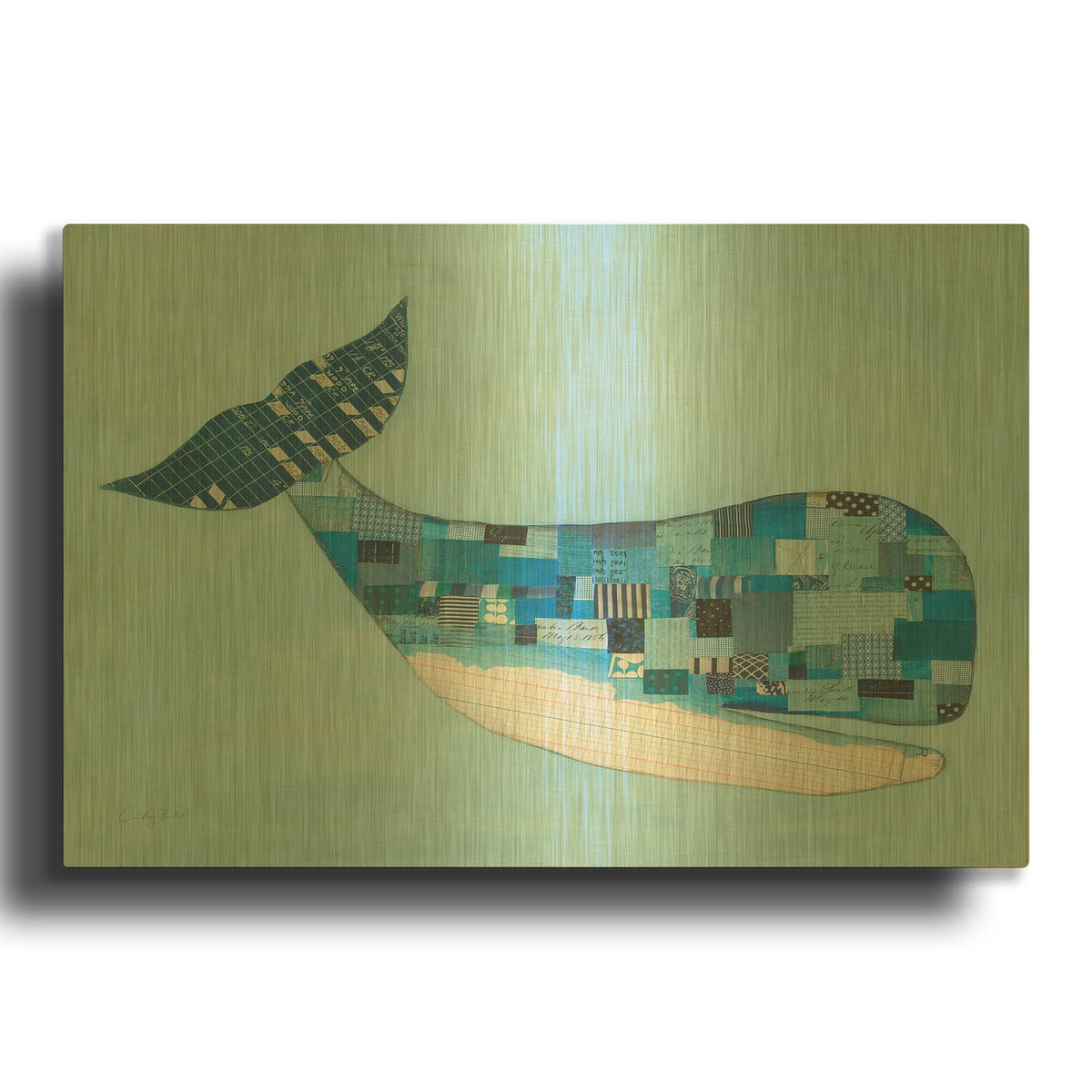 'Wind and Waves II' By Courtney Prahl Gold Metal Wall Art