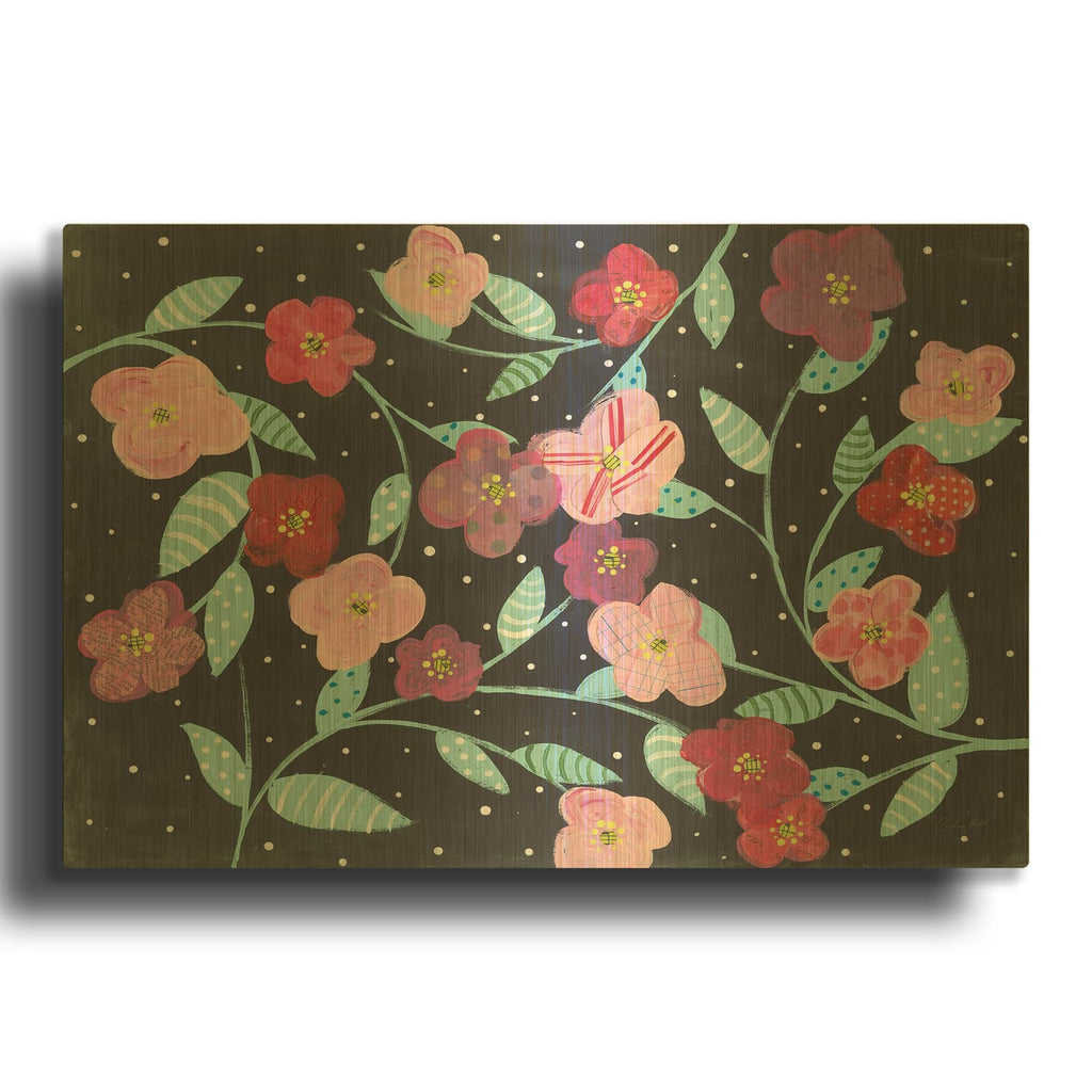 'Wall Flowers' By Courtney Prahl Gold Metal Wall Art