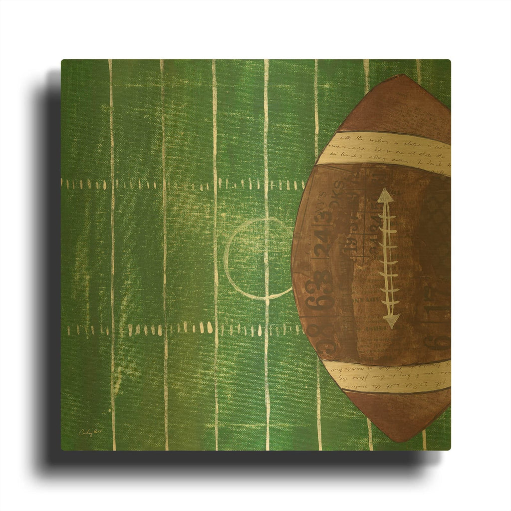 'On the Field I' By Courtney Prahl Gold Metal Wall Art