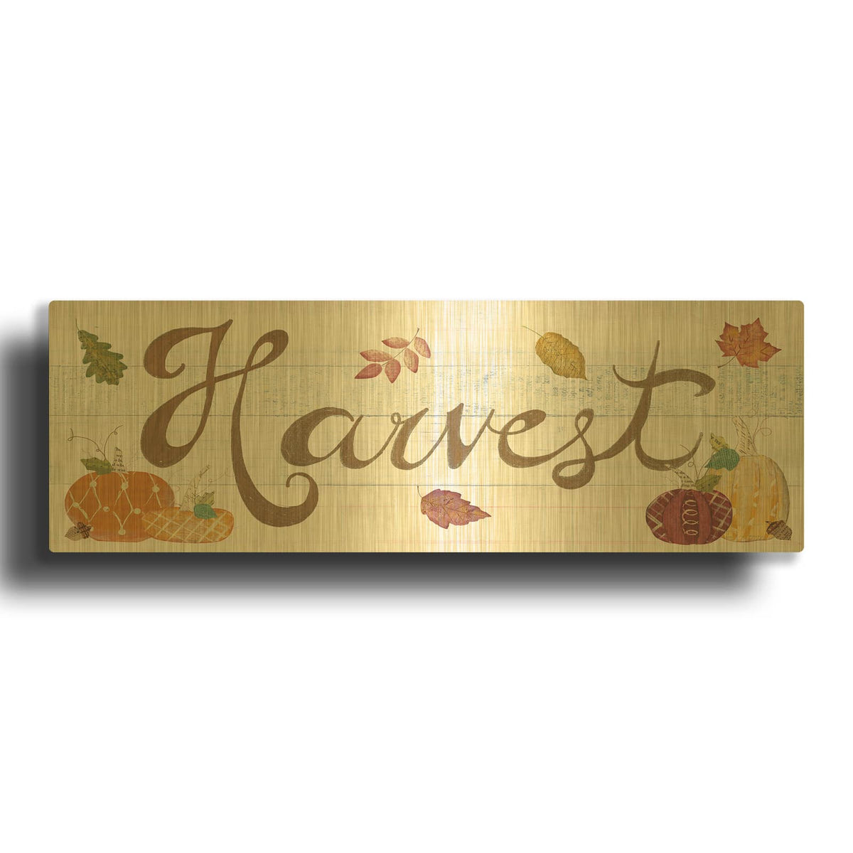 'Autumn Bounty III' By Courtney Prahl Gold Metal Wall Art