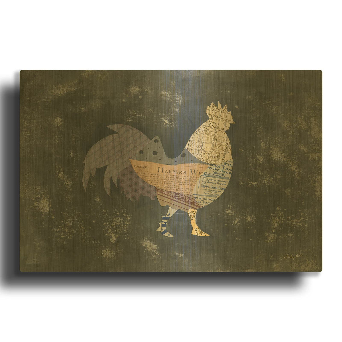 '43422-From the Butcher VI' By Courtney Prahl Gold Metal Wall Art
