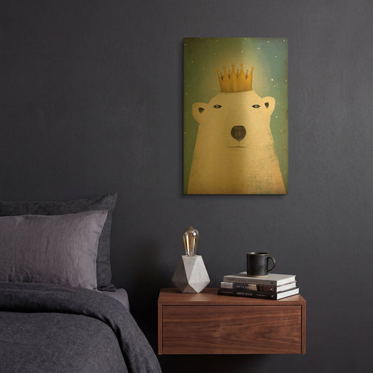 'Polar King' By Ryan Fowler Gold Metal Wall Art