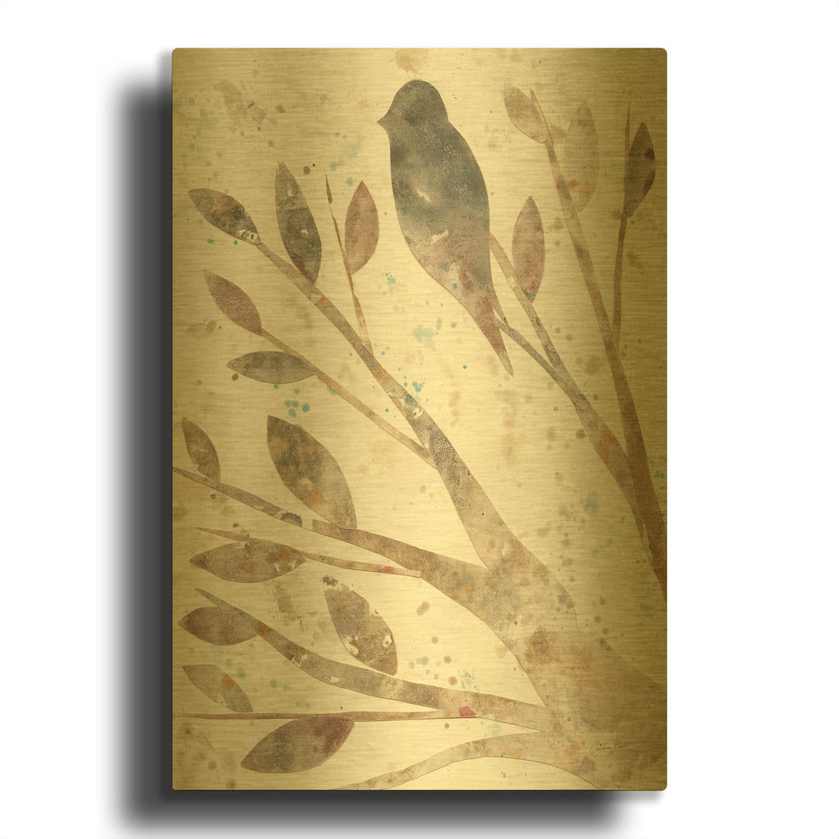 '59393-Natural Wonder II' By Courtney Prahl Gold Metal Wall Art