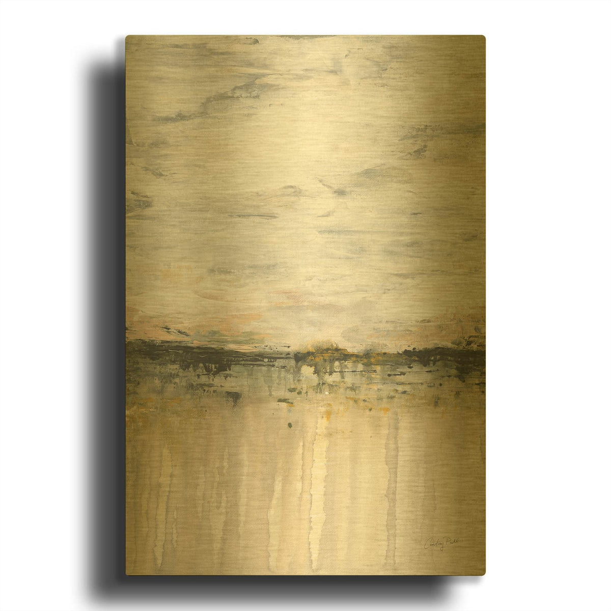 '69833-New Beginnings' By Courtney Prahl Gold Metal Wall Art