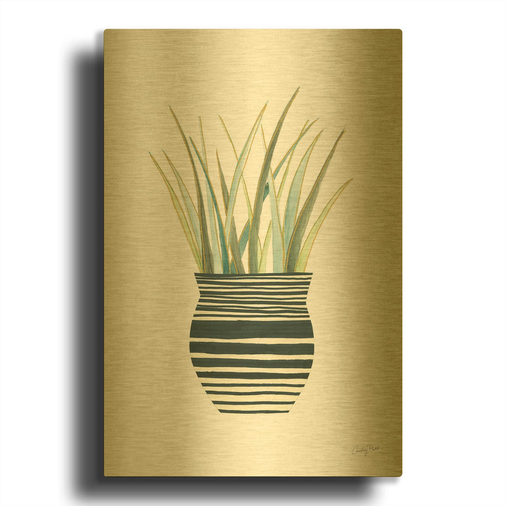'70693-Herb Garden II' By Courtney Prahl Gold Metal Wall Art