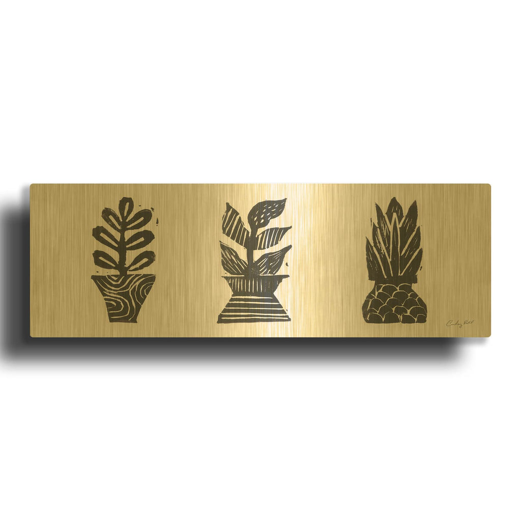 '72119-Planted II' By Courtney Prahl Gold Metal Wall Art