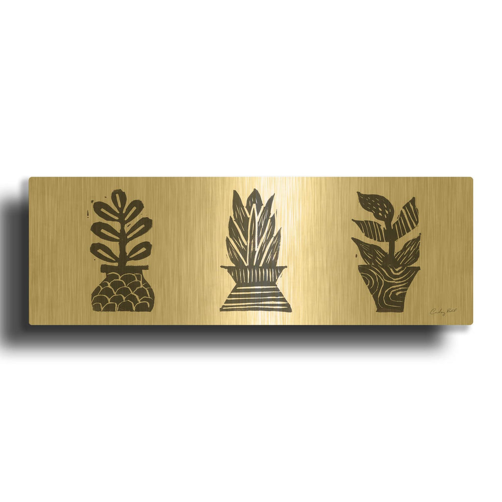 '72120-Planted III' By Courtney Prahl Gold Metal Wall Art