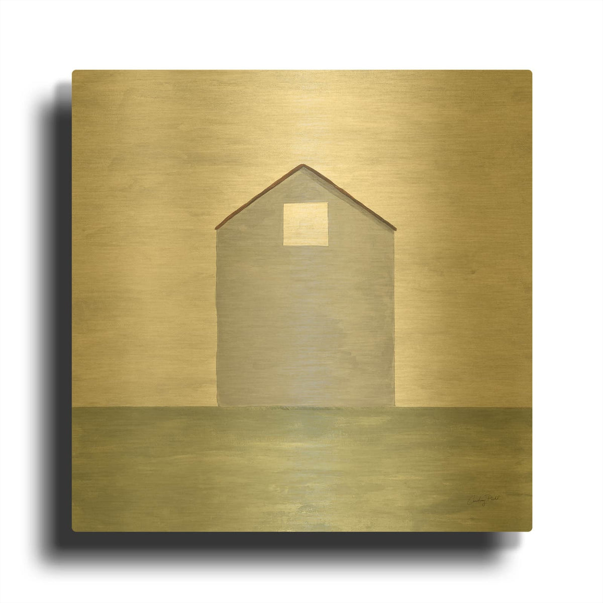'74102-Rural Simplicity III' By Courtney Prahl Gold Metal Wall Art