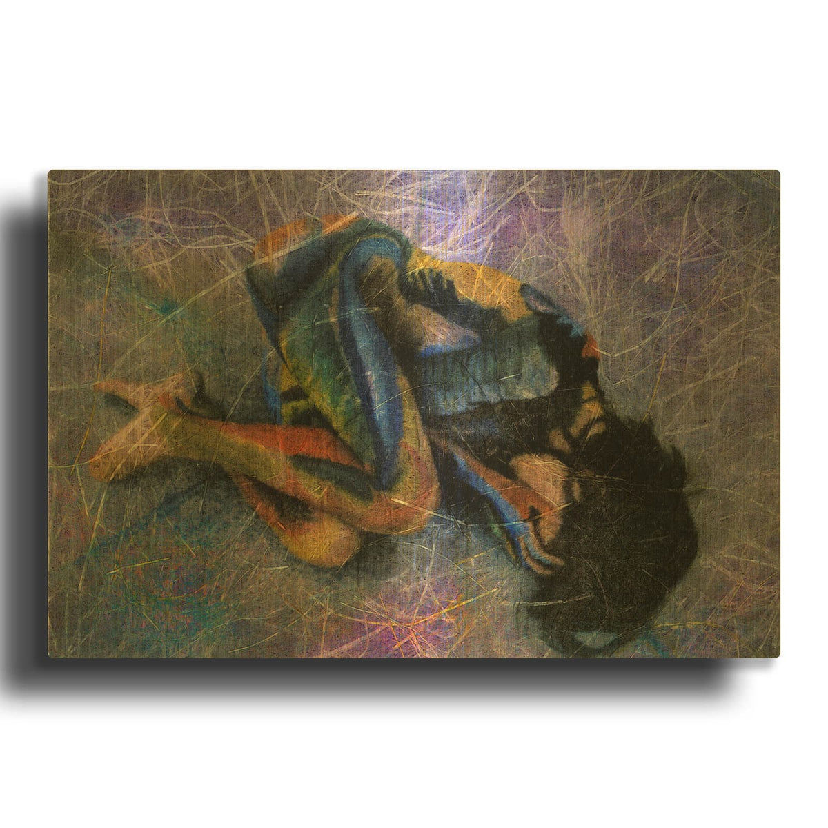 'Custom' By Elena Ray Gold Metal Wall Art