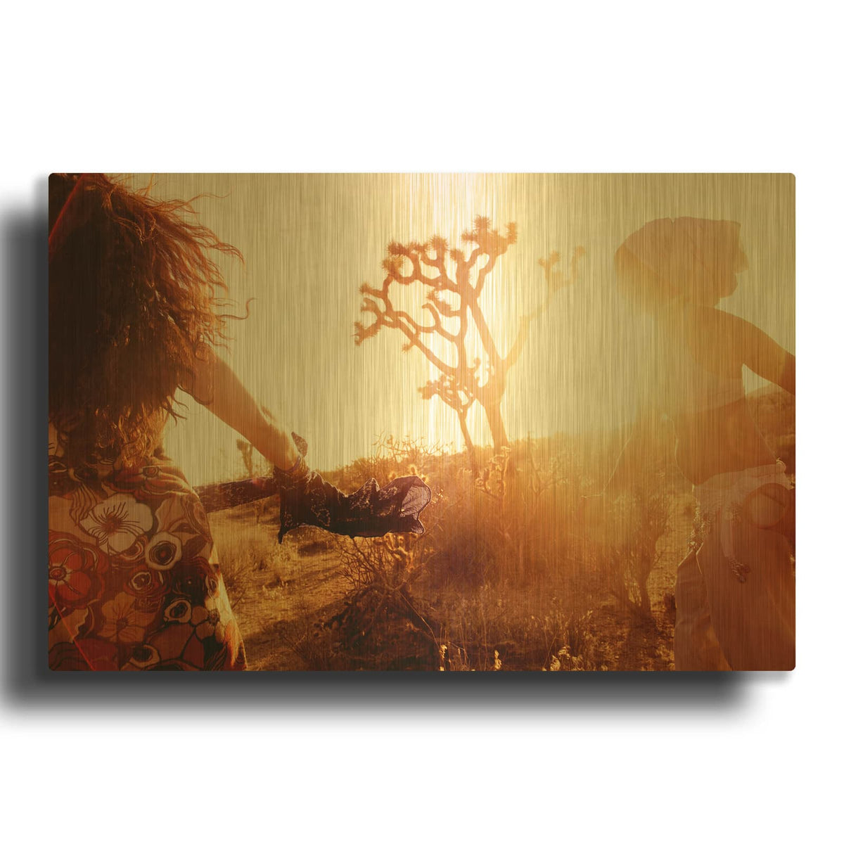 'Wild Woman Sisterhood' By Elena Ray Gold Metal Wall Art
