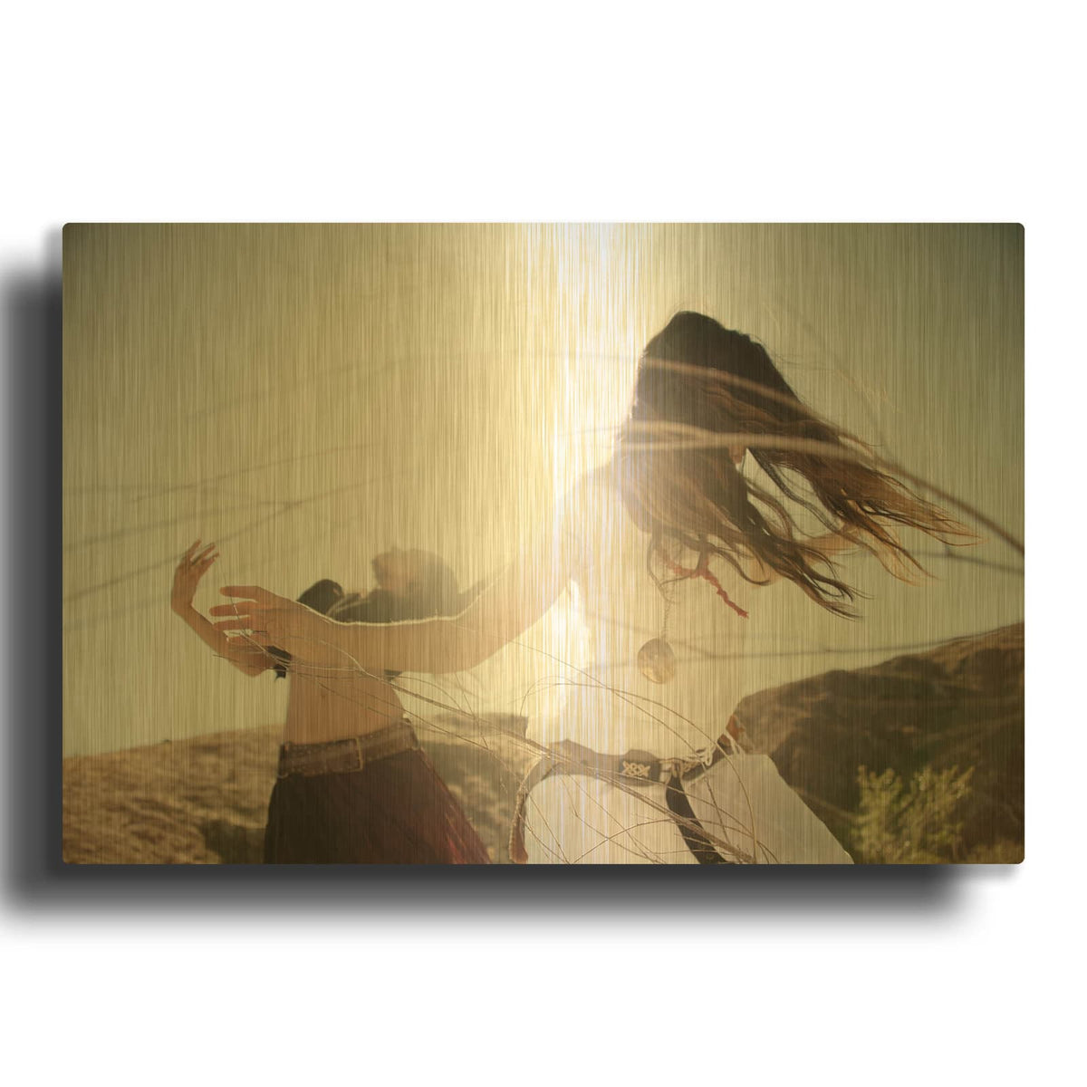 'Wild Spirit Women' By Elena Ray Gold Metal Wall Art
