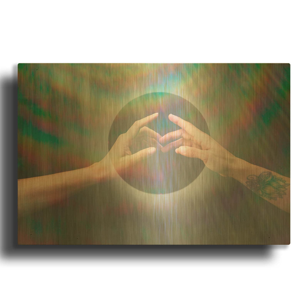 'Us' By Elena Ray Gold Metal Wall Art
