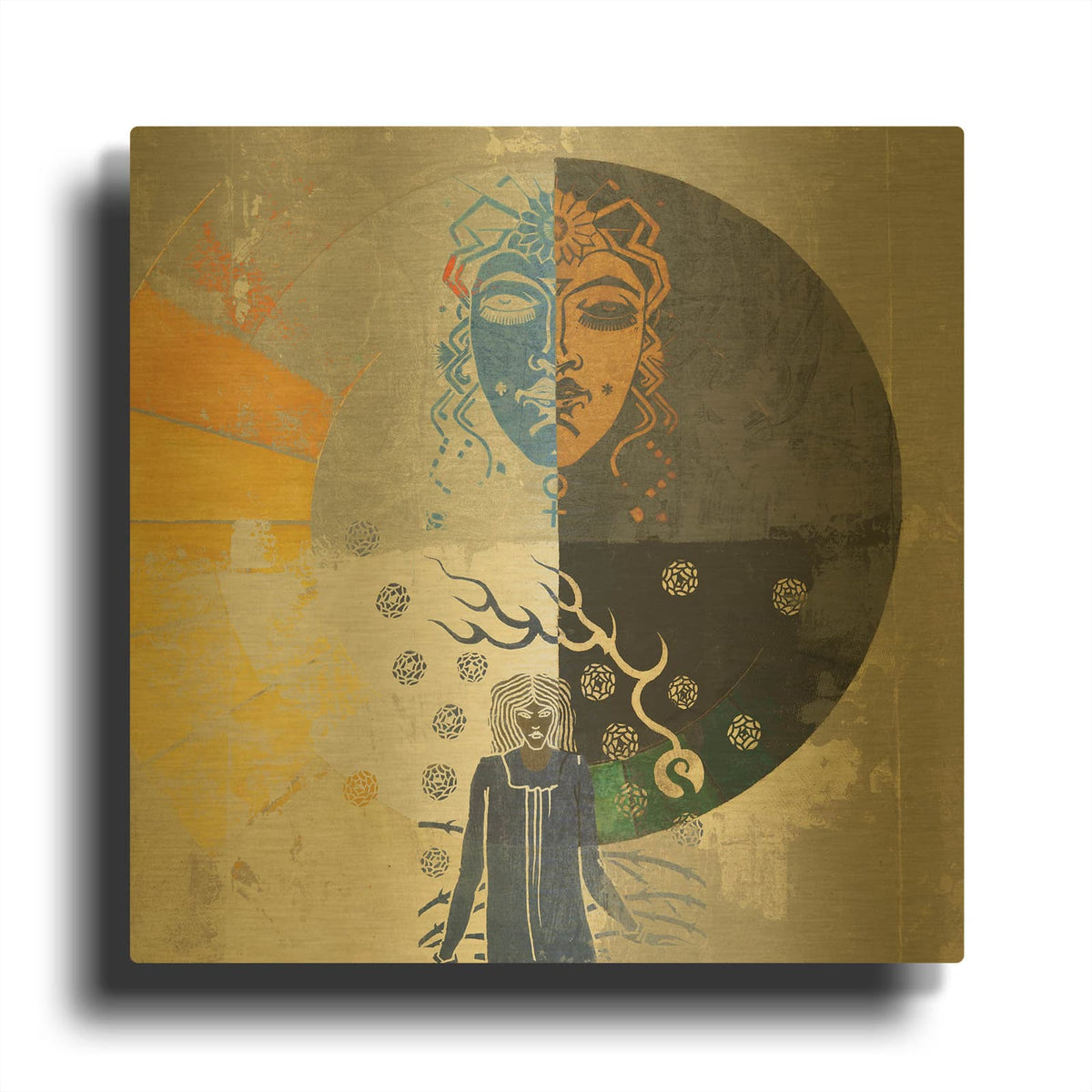 'My Great Soul' By Elena Ray Gold Metal Wall Art