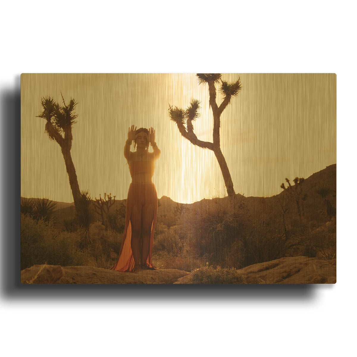 'Desert Priestess' By Elena Ray Gold Metal Wall Art