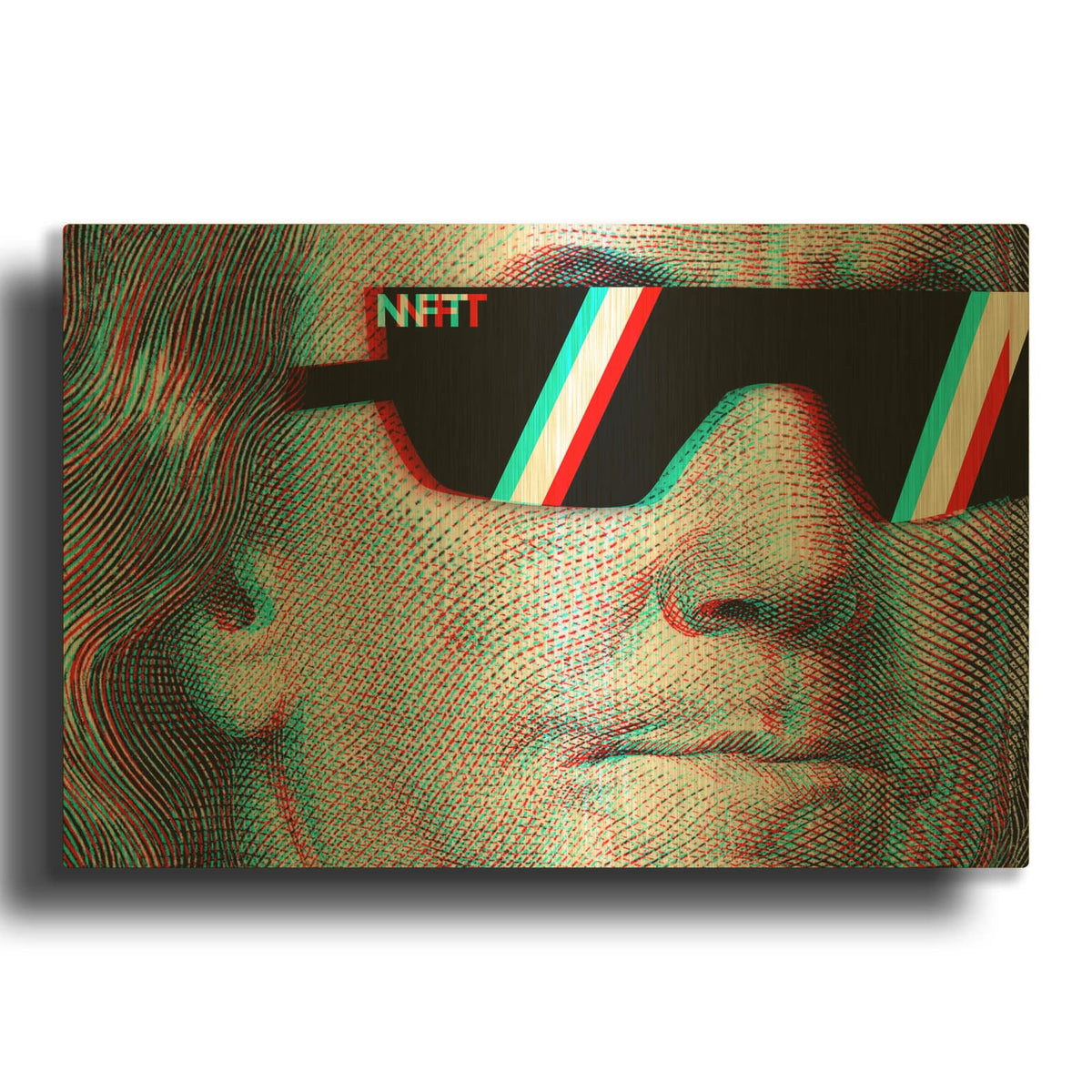 'NFT Degen' By Luxe Gold Metal Wall Art