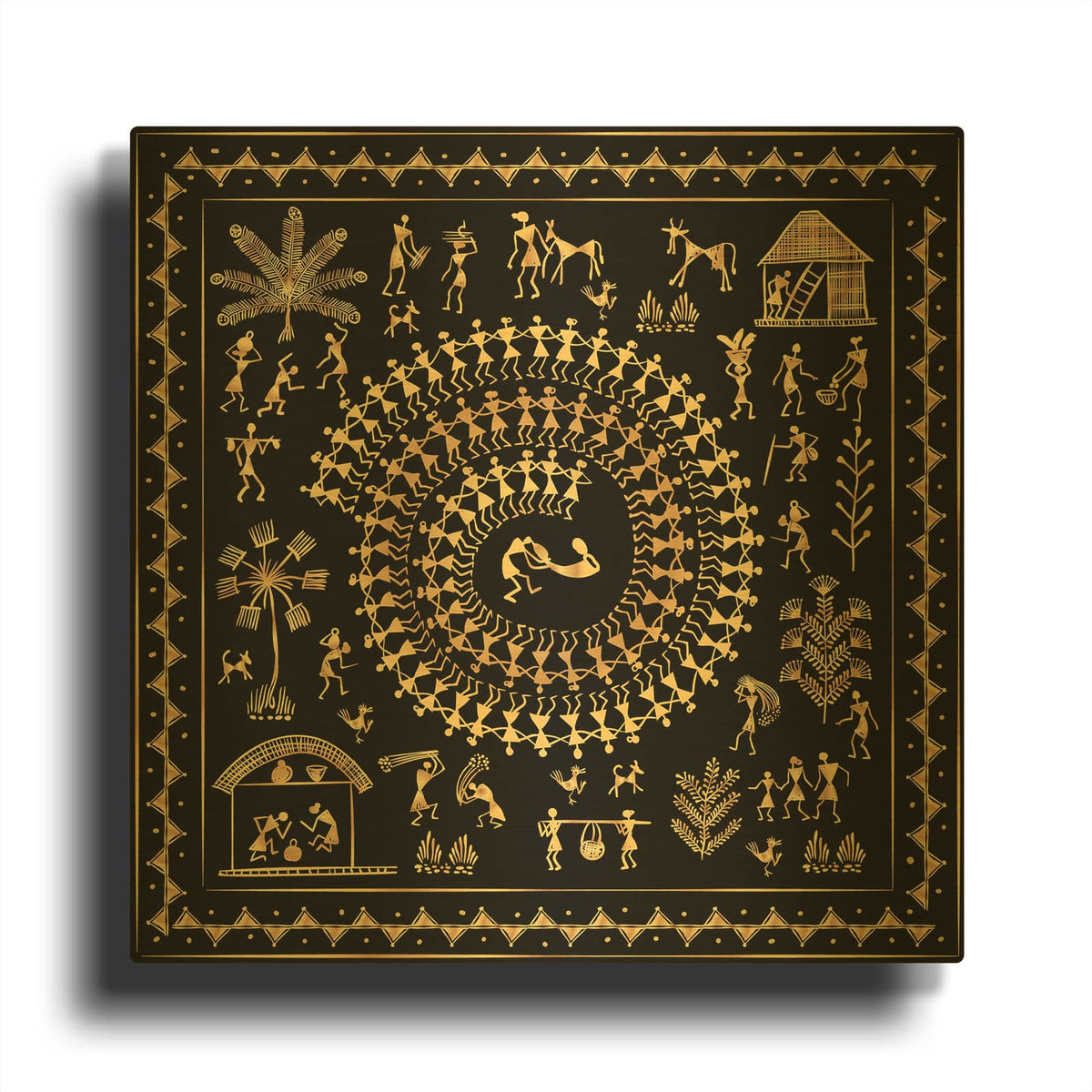 'Africania' By Luxe Gold Metal Wall Art