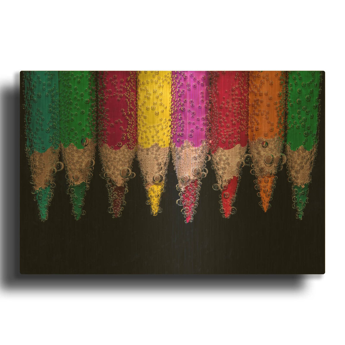 'Bubbly' By Luxe Gold Metal Wall Art