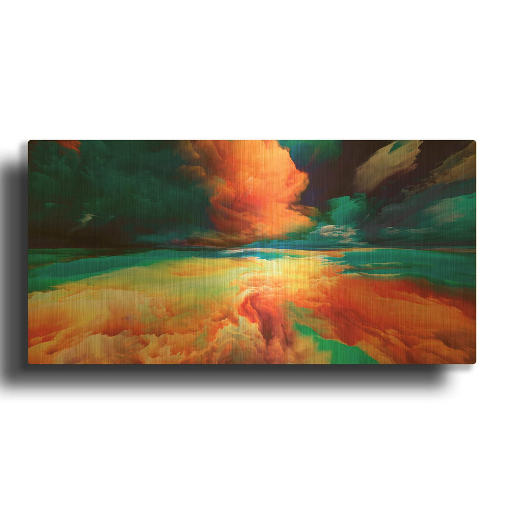 'Emotional Anger' By Luxe Gold Metal Wall Art