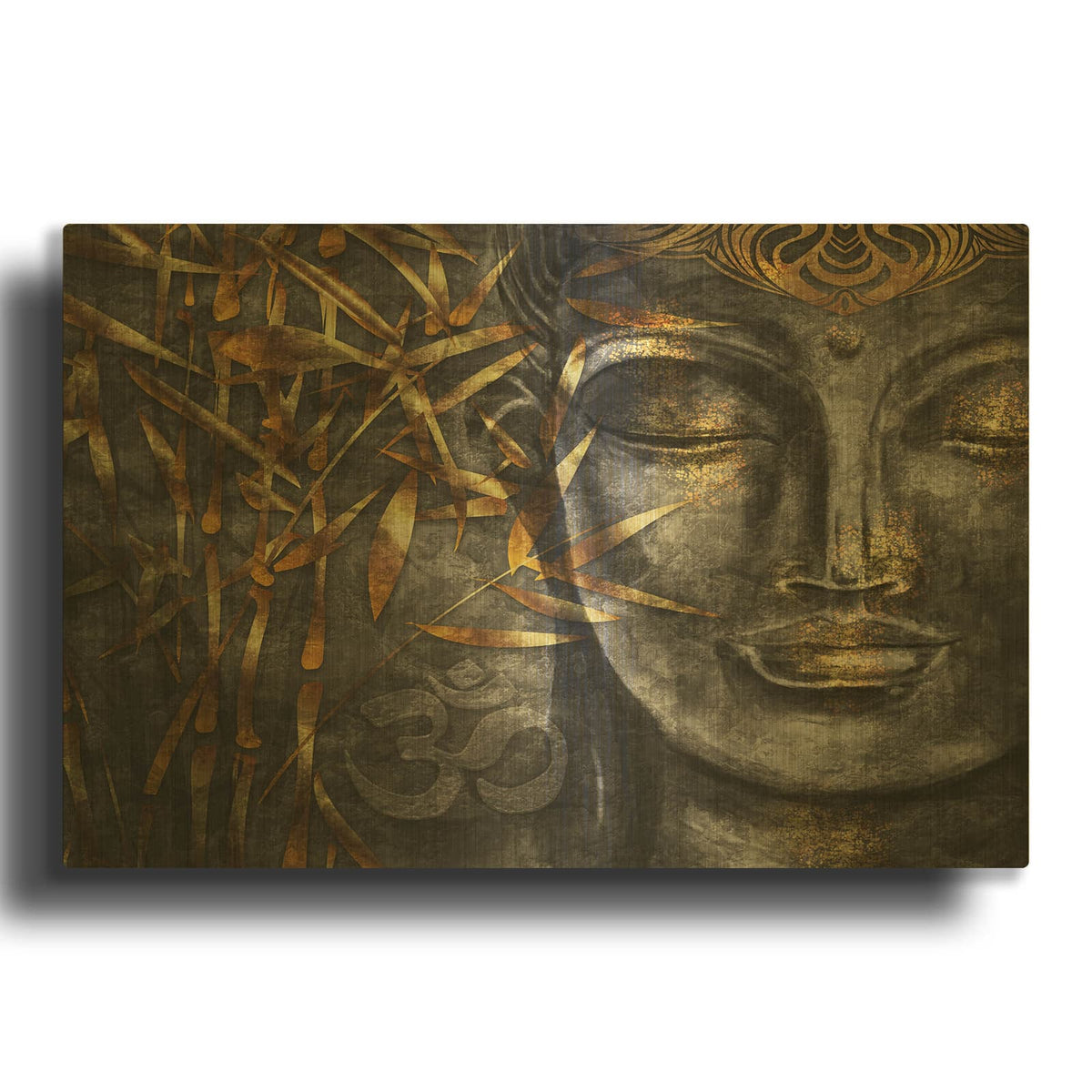 'Golden Budha' By Luxe Gold Metal Wall Art