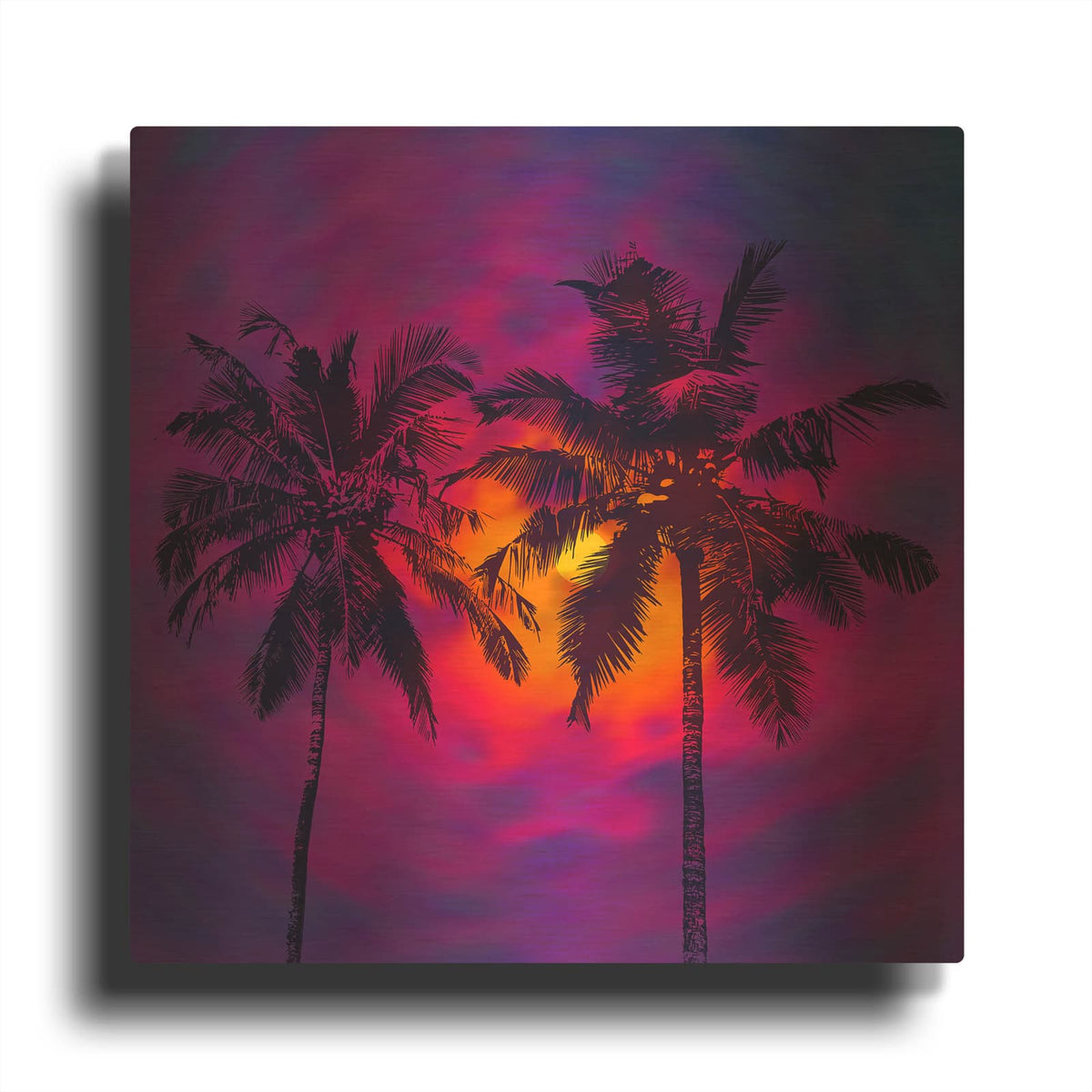 'Good Night Florida' By Luxe Gold Metal Wall Art