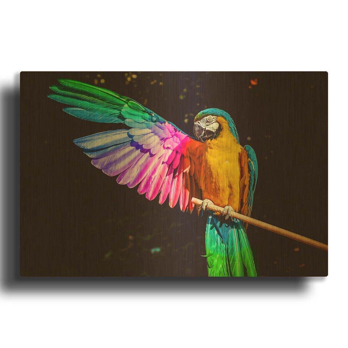 'Hitchhiker' By Luxe Gold Metal Wall Art