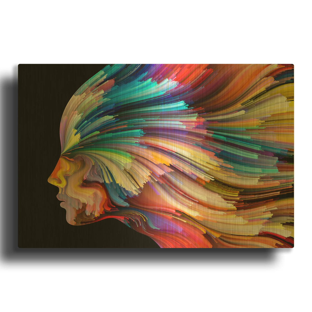 'In Thought' By Luxe Gold Metal Wall Art