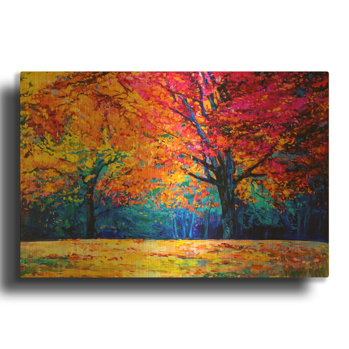 'October' By Luxe Gold Metal Wall Art