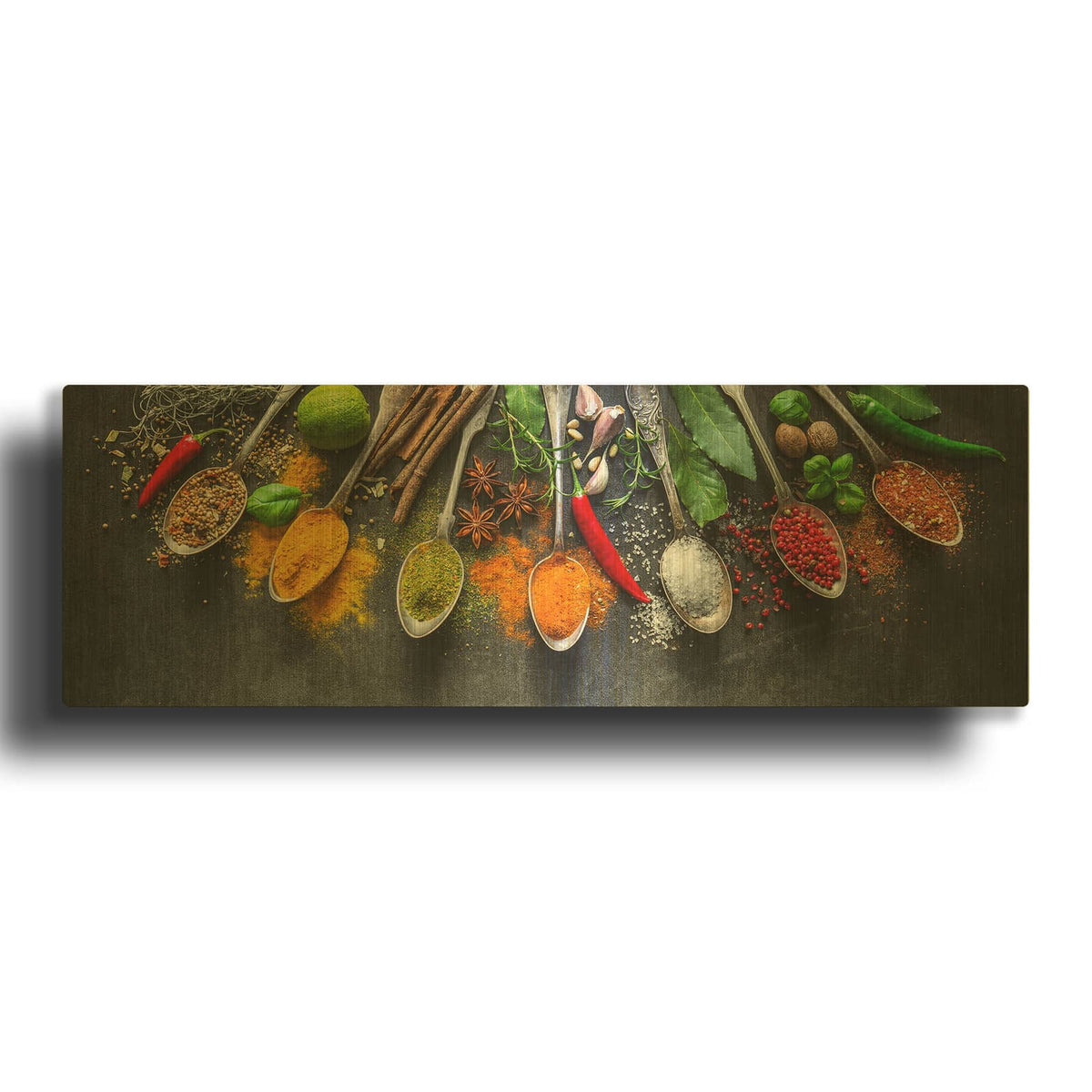 'Spicy World II' By Luxe Gold Metal Wall Art