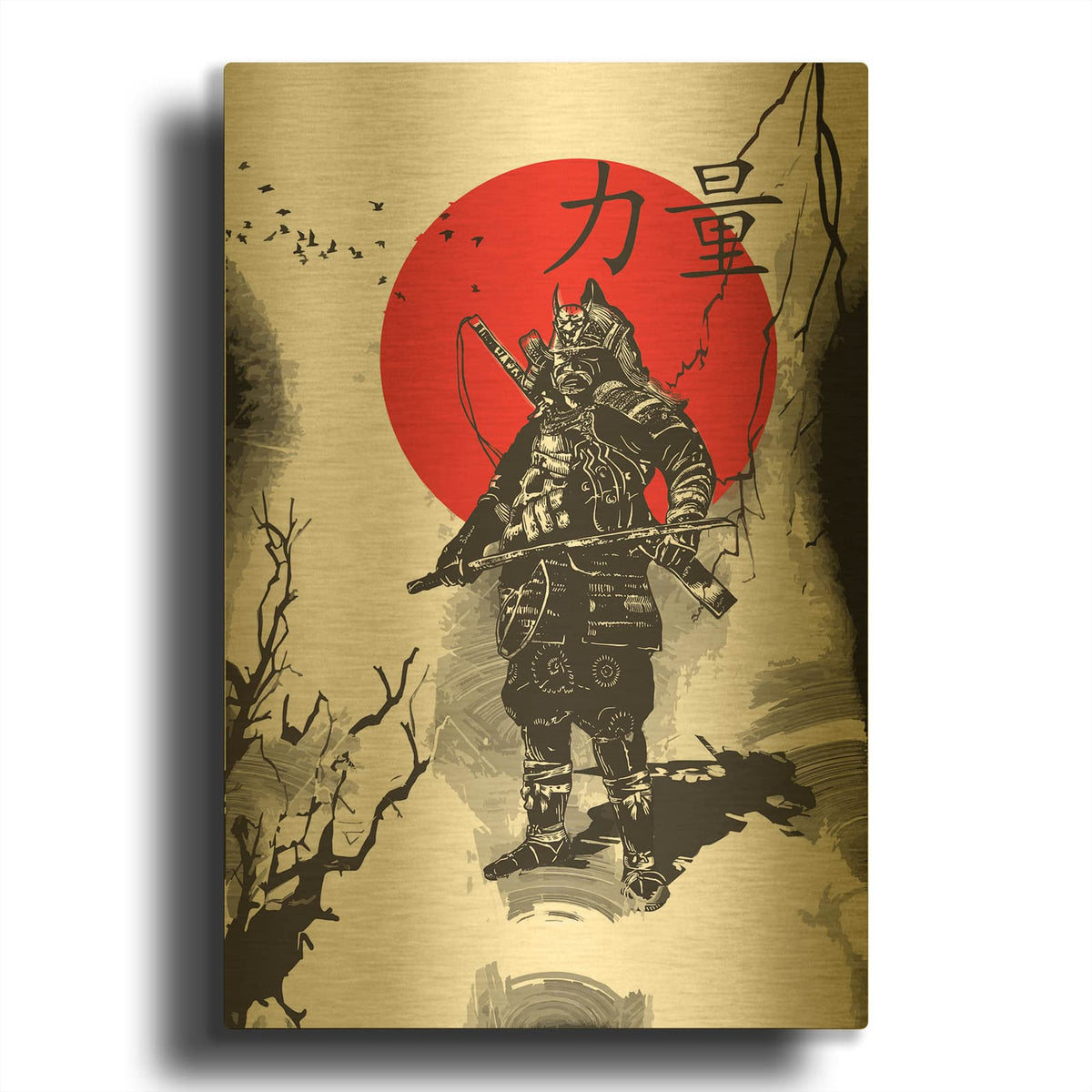 'The Last Samurai' By Luxe Gold Metal Wall Art
