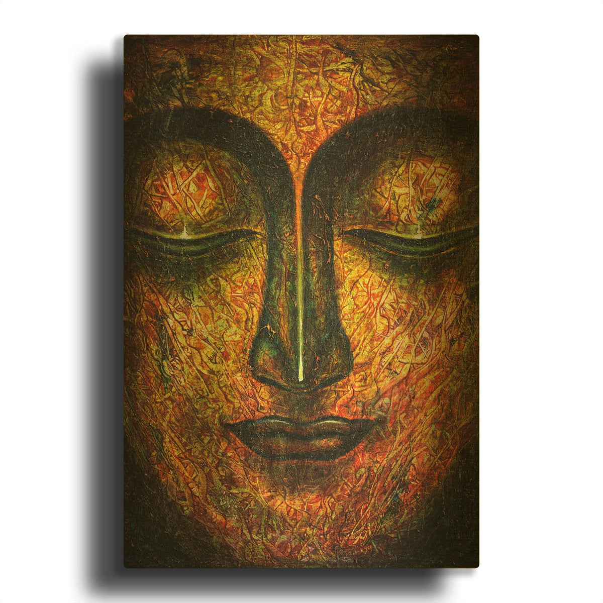 'Tranquil Budha' By Luxe Gold Metal Wall Art