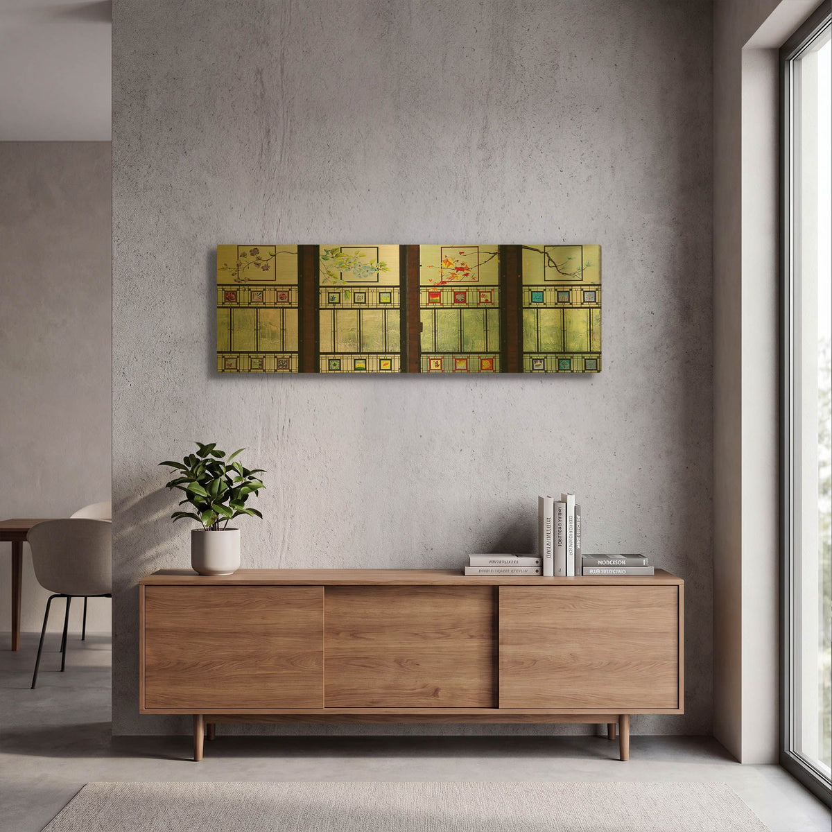 'Seasons' By Rita Shimelfarb Gold Metal Wall Art