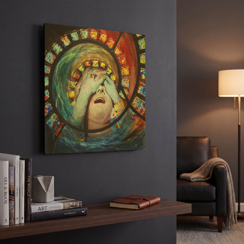 'Samsara' By Rita Shimelfarb Gold Metal Wall Art