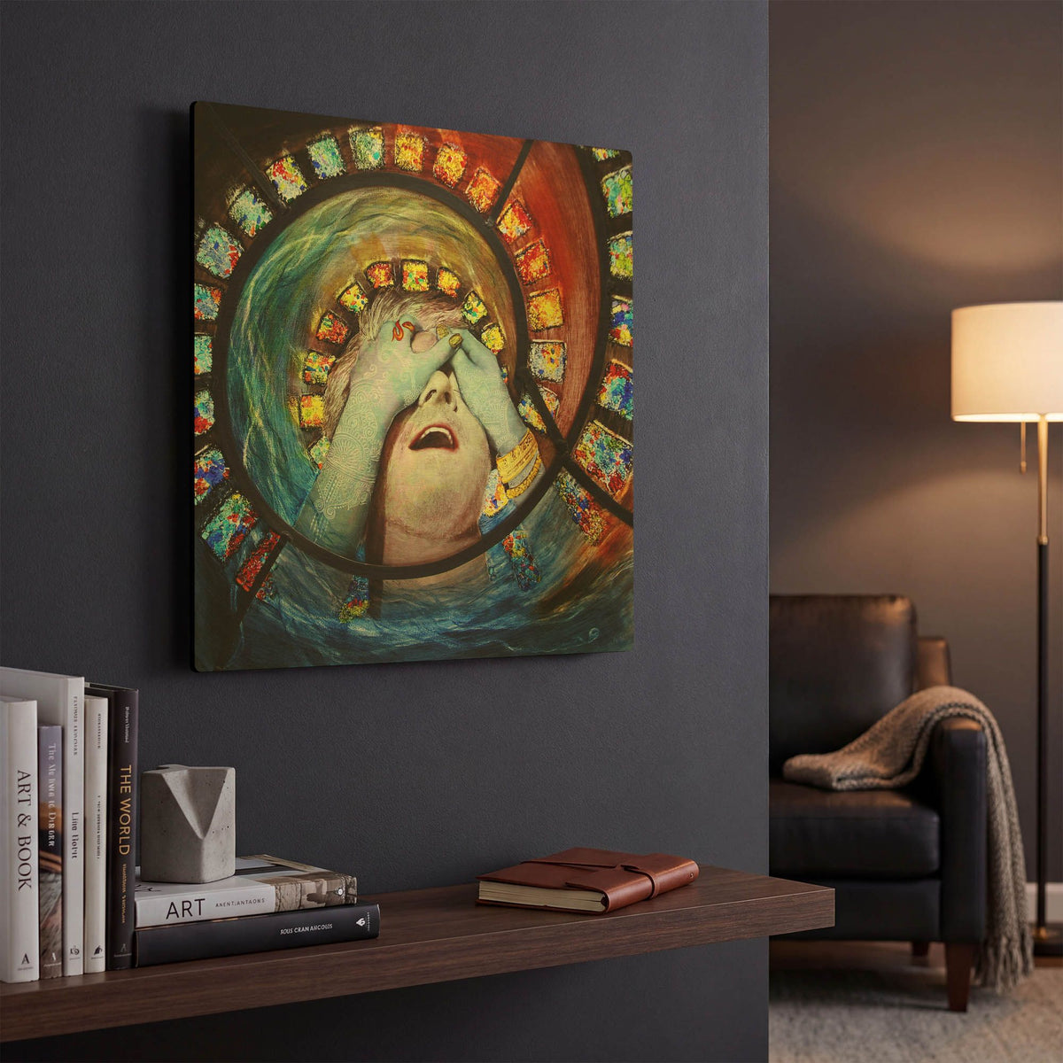 'Samsara' By Rita Shimelfarb Gold Metal Wall Art