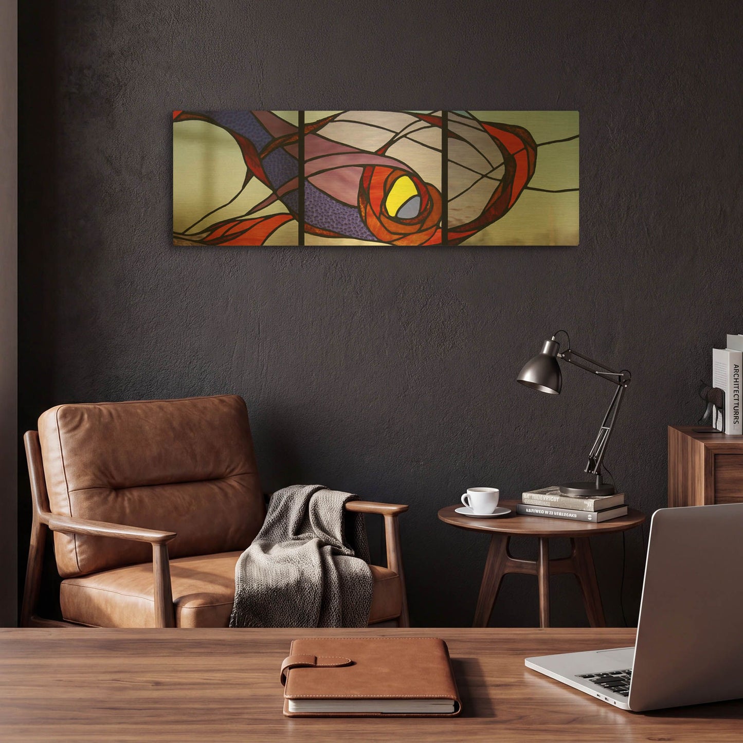 'Entanglement II' By Rita Shimelfarb Gold Metal Wall Art