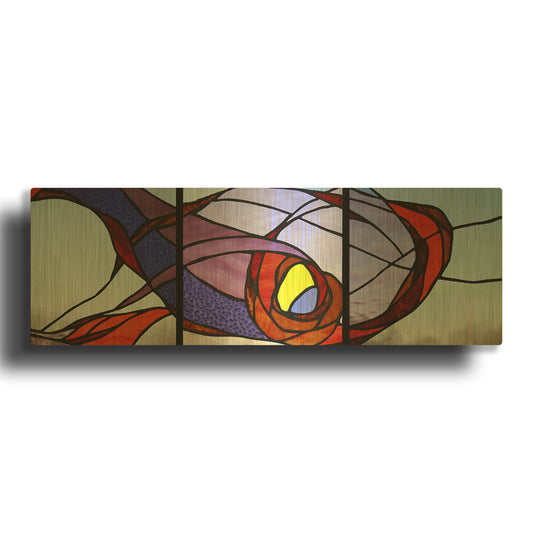 'Entanglement II' By Rita Shimelfarb Gold Metal Wall Art