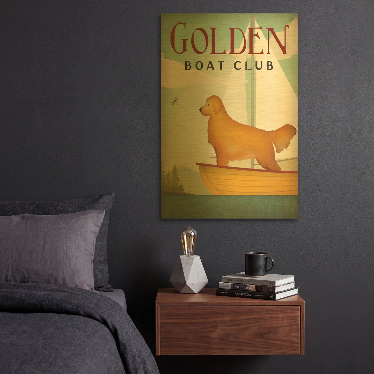 'Golden Sail' By Ryan Fowler Gold Metal Wall Art