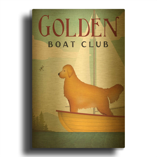 'Golden Sail' By Ryan Fowler Gold Metal Wall Art