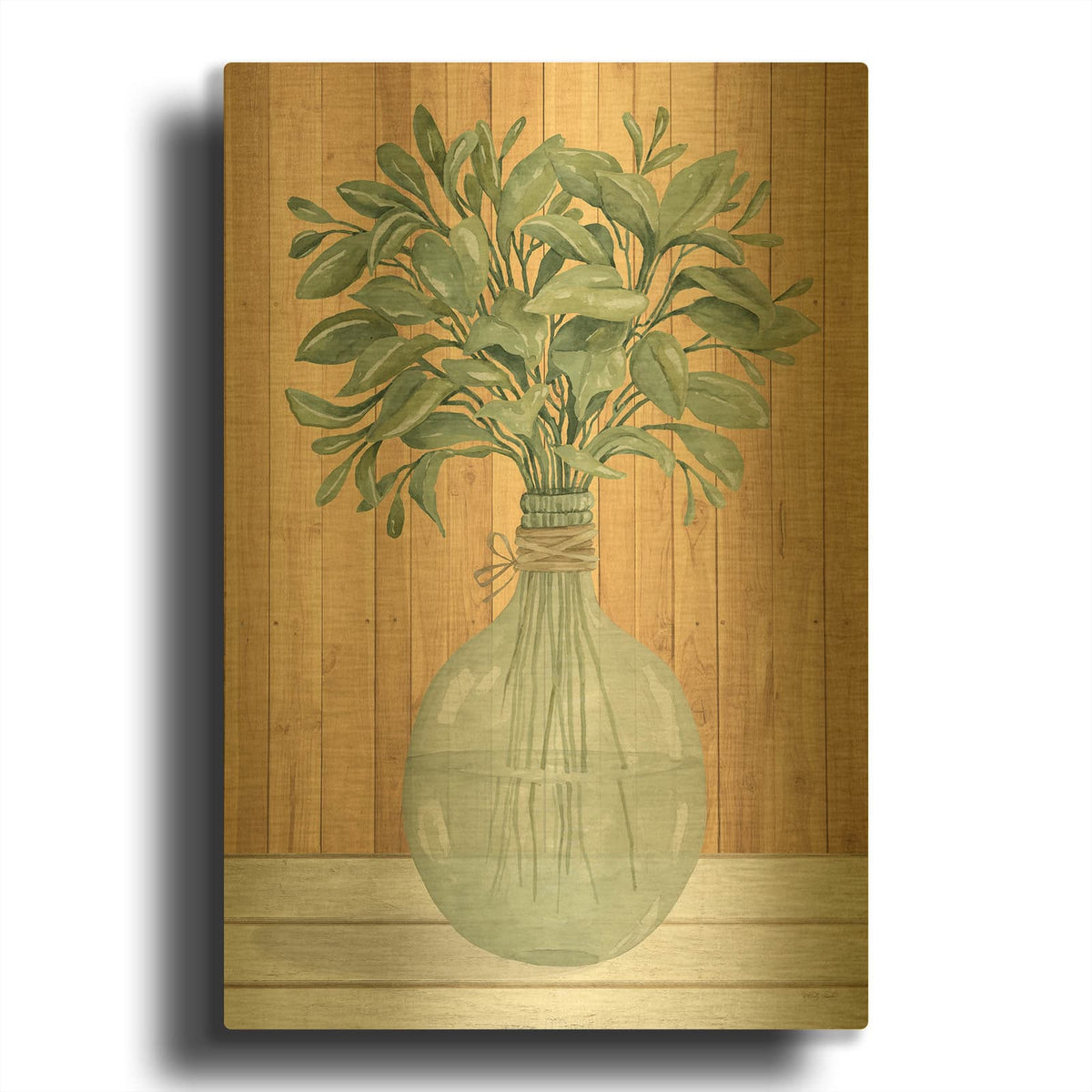'Happiness I' By Cindy Jacobs Gold Metal Wall Art